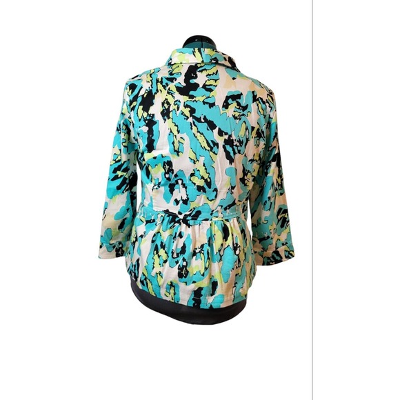 Cheryl Nash Womens Blazer Jacket Size Large Button Front Pockets - Picture 3 of 10